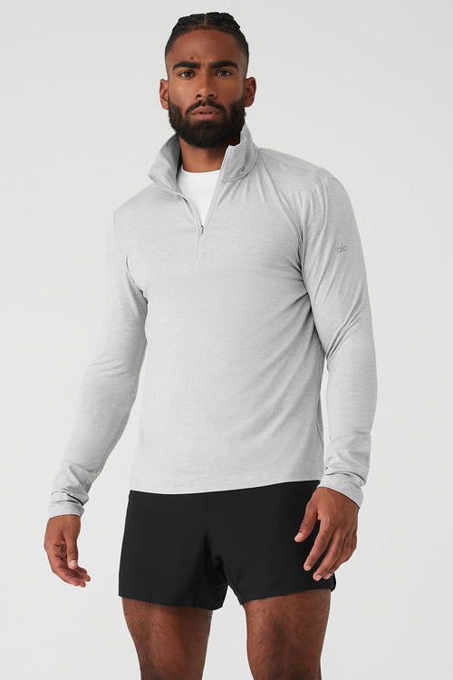 Conquer 1/4 Zip Reform Long Sleeve - Athletic Heather Grey