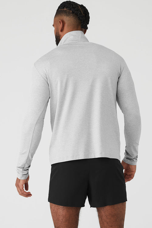 Conquer 1/4 Zip Reform Long Sleeve - Athletic Heather Grey