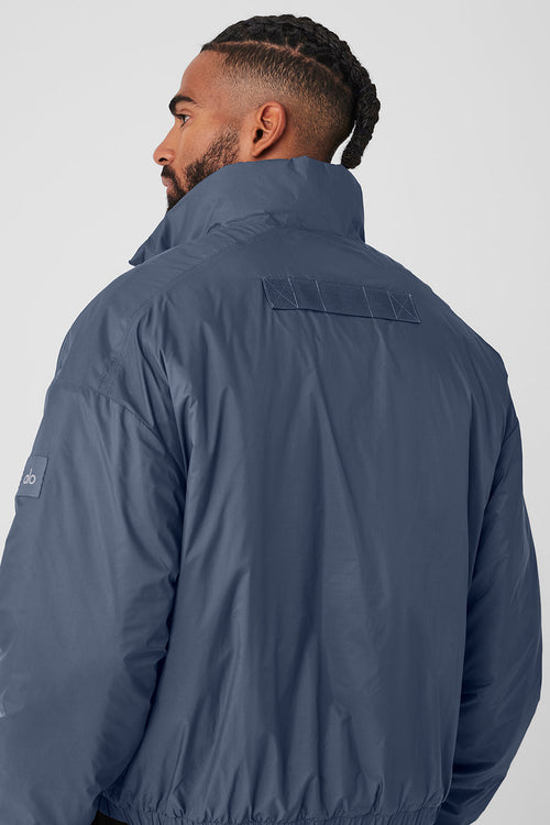 Latitude Light Weight 1/2 Zip Pullover Jacket - Bluestone