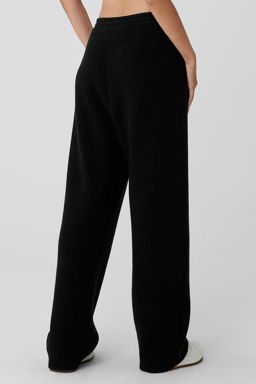 Scholar Straight Leg Sweatpant - Black