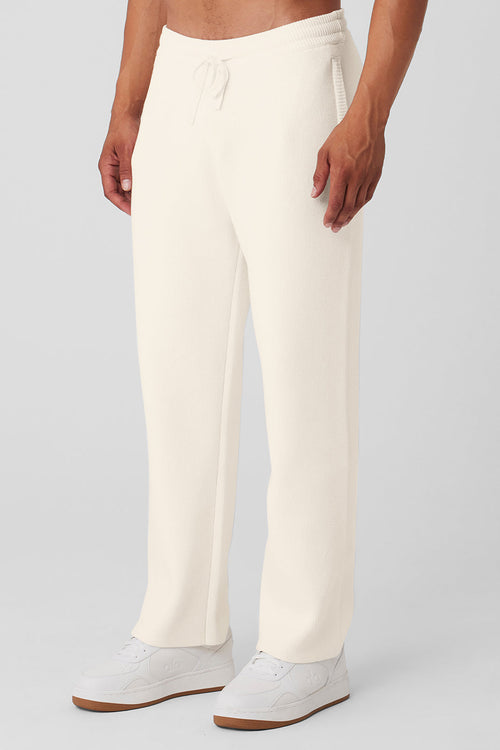 Scholar Straight Leg Sweatpant - Ivory