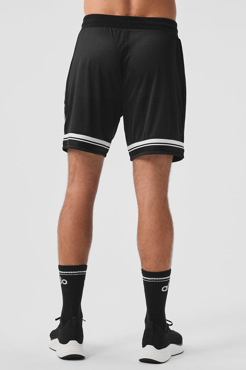 7" Key Mesh Basketball Short - Black