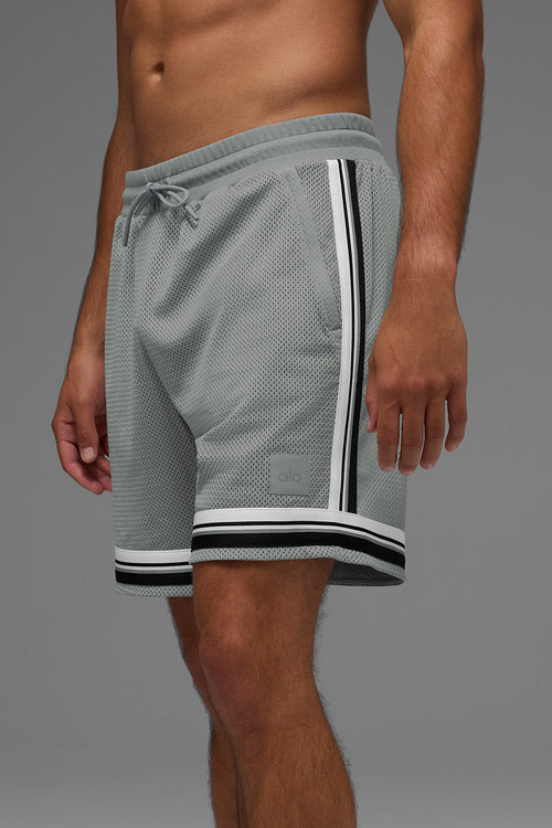 7" Key Mesh Basketball Short - Lunar Grey