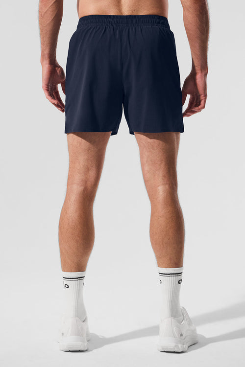 5" Traction Running Short - Navy