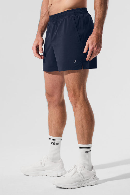 5" Traction Running Short - Navy
