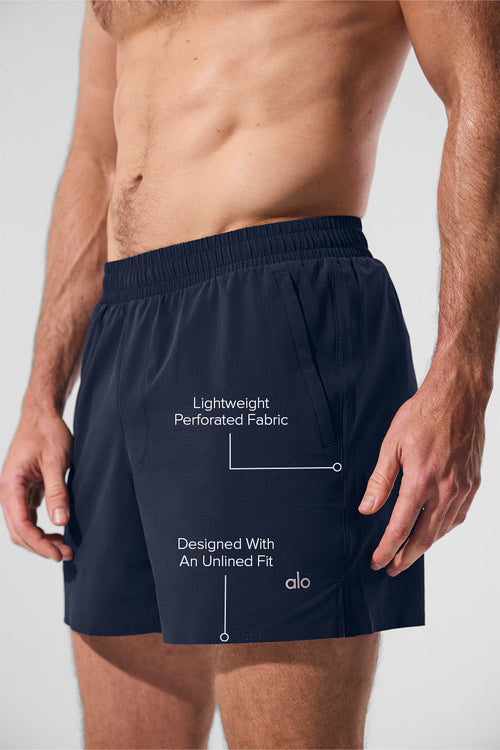 5" Traction Running Short - Navy