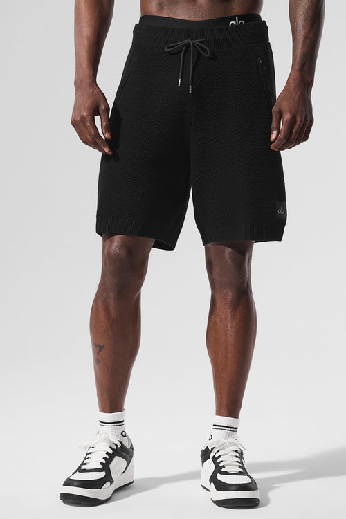 7" Sports Club Sweater Knit Short - Black