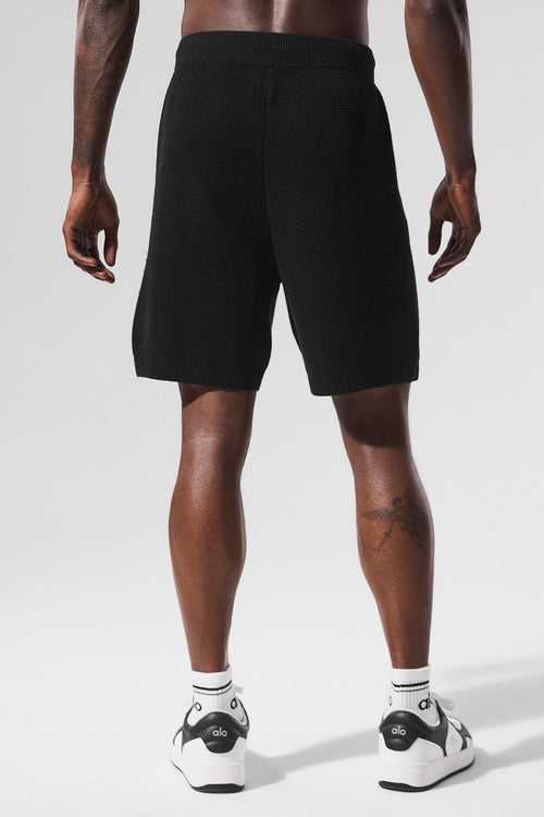 7" Sports Club Sweater Knit Short - Black