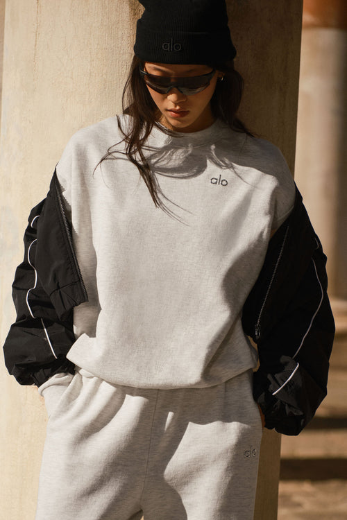 Accolade Crew Neck Pullover - White Heather