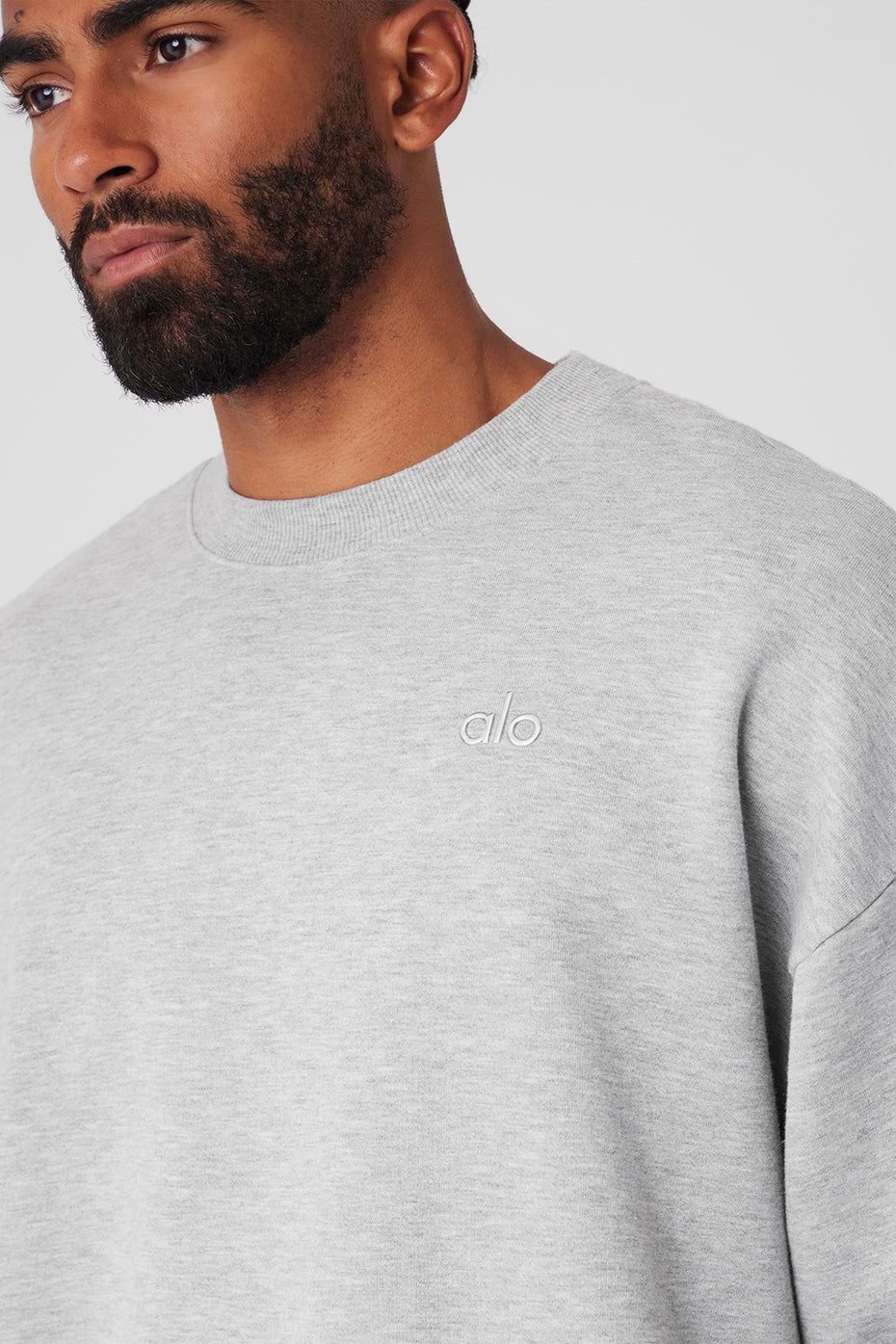 Accolade Crew Neck Pullover - Athletic Heather Grey – Alo Yoga Mexico