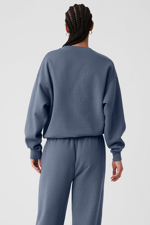 Accolade Crew Neck Pullover - Bluestone