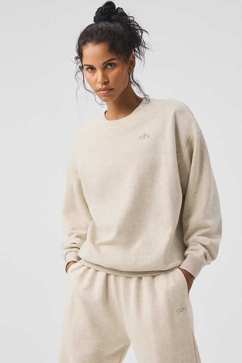 Accolade Crew Neck Pullover - Oatmeal Heather