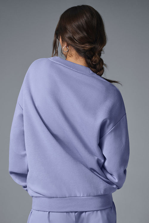 Accolade Crew Neck Pullover - Lilac Blue