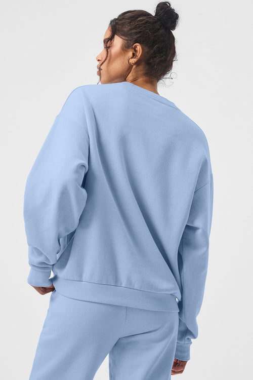 Accolade Crew Neck Pullover - Seashell Blue