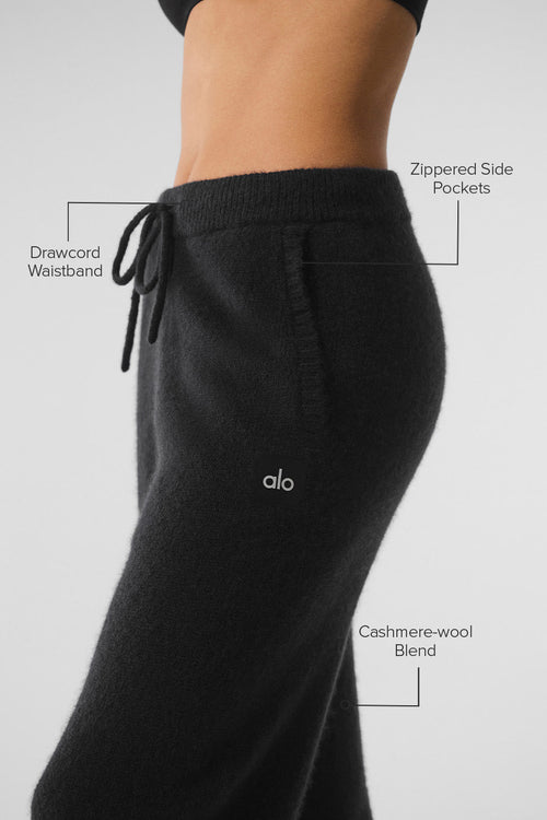 New Class Cashmere Sweatpant - Black