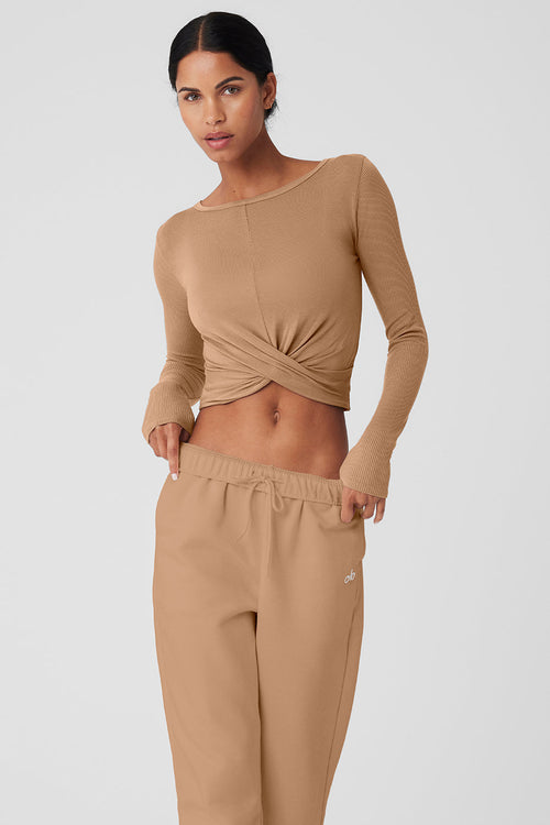 Cover Long Sleeve Top - Toasted Almond