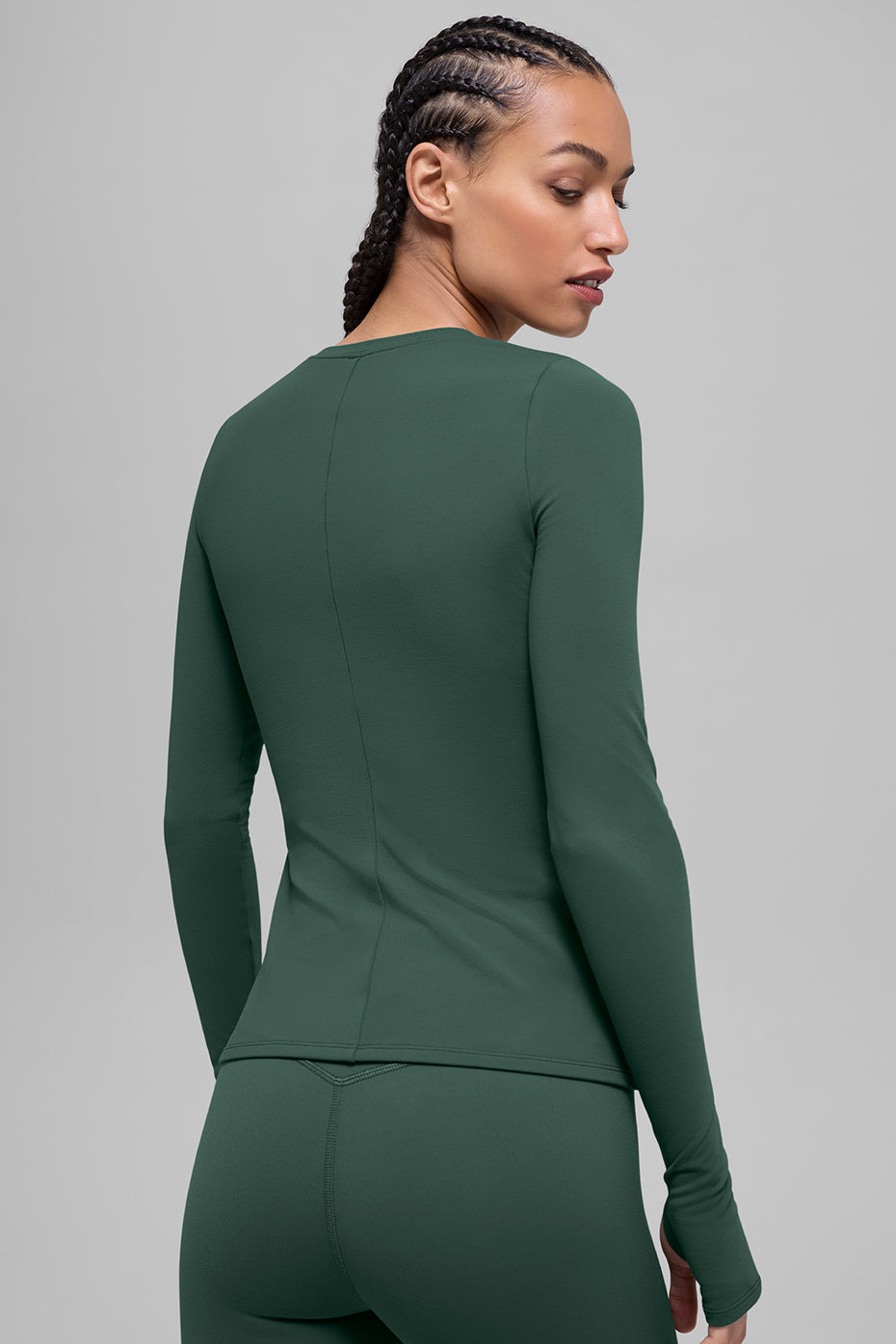 Airbrush Winter Warm Nocturne Long Sleeve - Clover Green – Alo