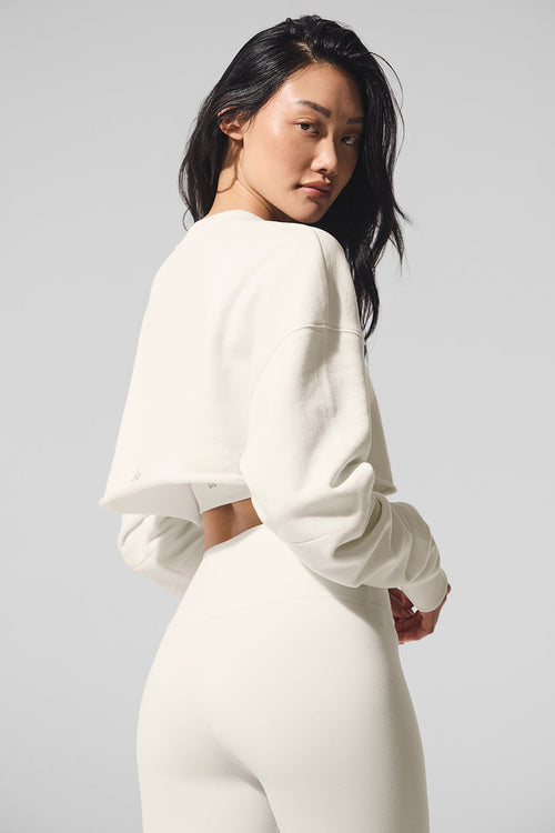 Extreme Cropped Pullover - Ivory