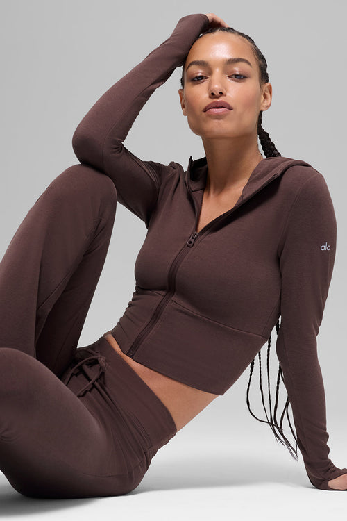 Sway Full Zip Hoodie - Brownstone