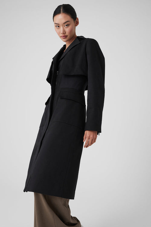 Formation Trench Coat - Black