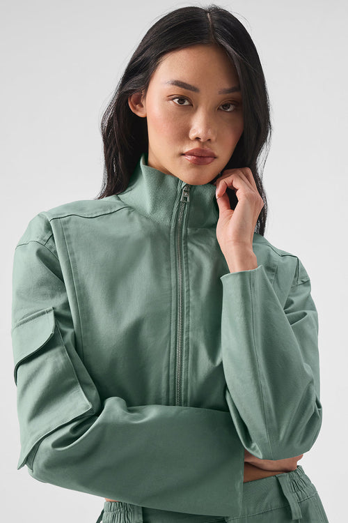 Night Out Cargo Jacket - Botanical Green