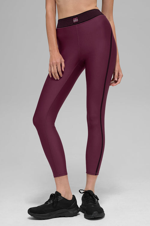 Airlift High-Waist 7/8 Line Up Legging - Burgundy