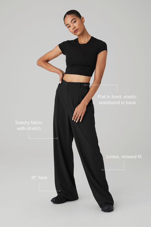 High-Waist Pursuit Trouser - Black