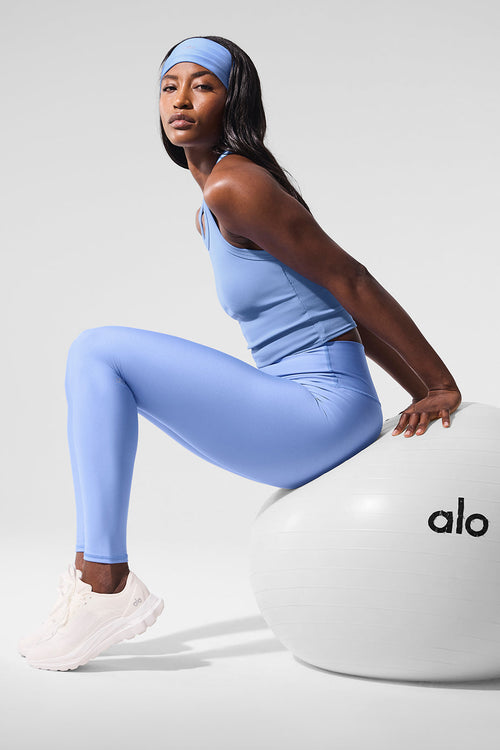 High-Waist Airlift Legging - Crystal Clear Blue