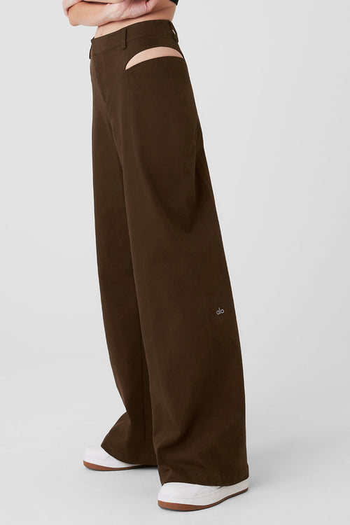 High-Waist Risk Taker Trouser - Espresso