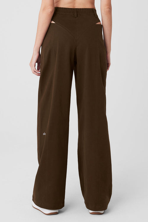 High-Waist Risk Taker Trouser - Espresso