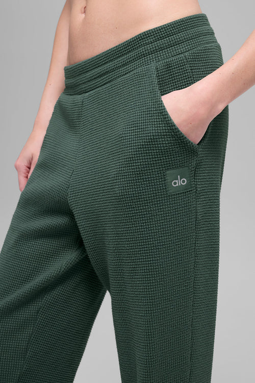 Waffle Weekend Escape Jogger - Clover Green