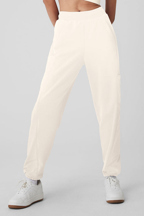 Polar Fleece Wintry Mix Pant - Ivory