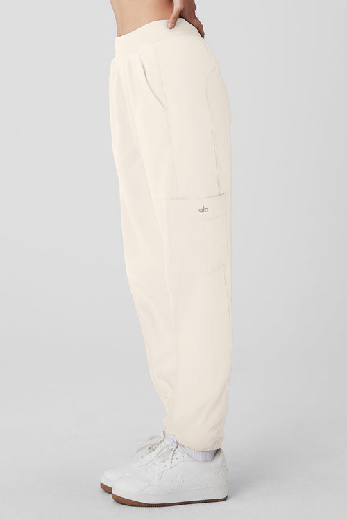 Polar Fleece Wintry Mix Pant - Ivory