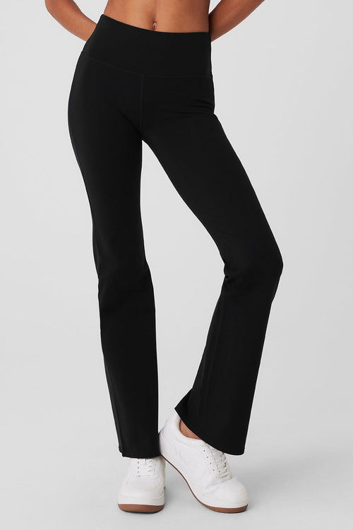 Airbrush High-Waist Flare Legging - Black