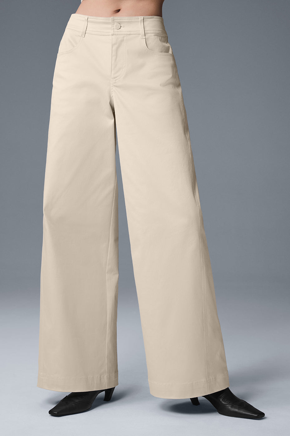 パンツ [Alo Yoga] Wanderlust Wide Leg Trouser Wanderlust Wide Leg Trouser - Oat Milk | Alo Yoga