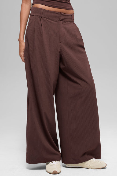 High-Waist Dreamscape Trouser (Regular) - Brownstone