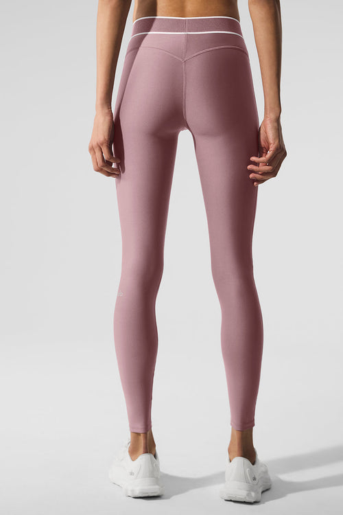 Airlift High-Waist Alignment Legging - Smoky Quartz/White