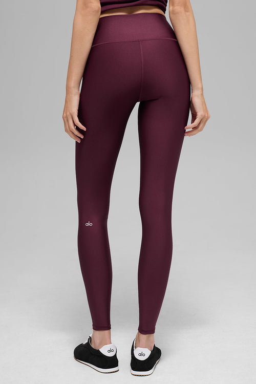 High-Waist Airlift Legging - Burgundy