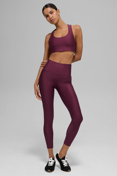 7/8 High-Waist Airlift Legging - Burgundy