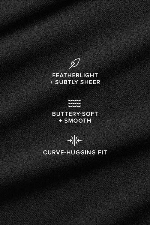 Sheer Glow Bra - Black