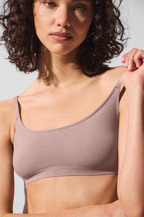 Sheer Glow Bra - Taupe