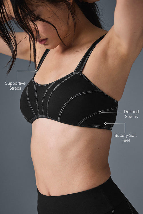 Alosoft Sunray Bra - Black/White