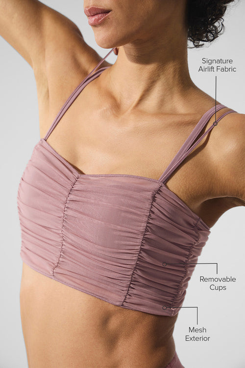Airlift Mesh Cherish Bra - Smoky Quartz