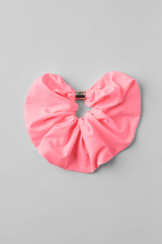 Bead It Oversized Scrunchie - Neon Bubblegum