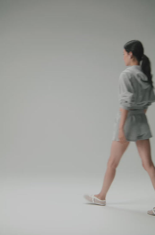 Washed Sweet Escape Zip Up Hoodie - Grey Sky Wash