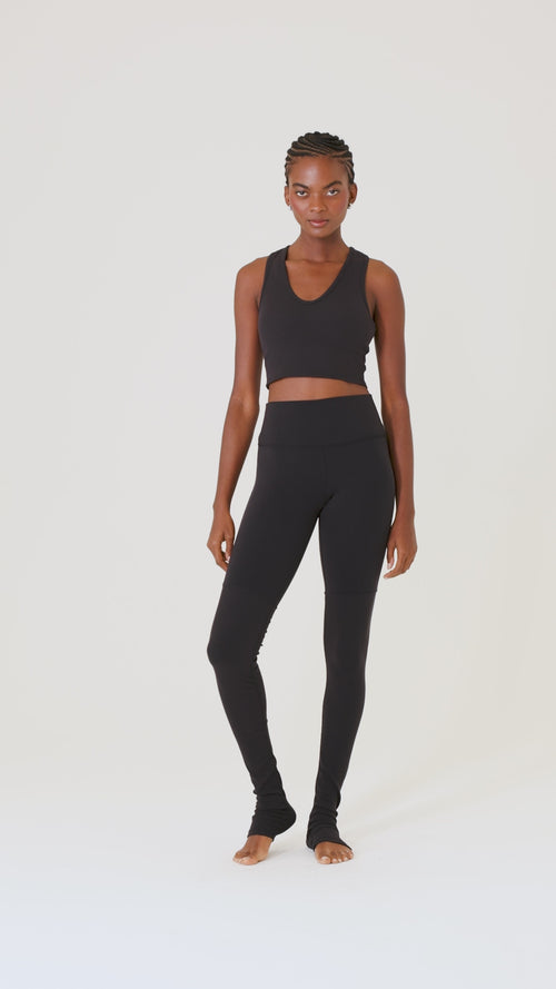 Airbrush High-Waist Highlight Goddess Legging - Black