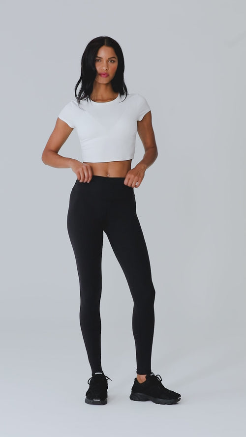 Airlift Winter Warm High-Waist Legging - Steel Grey