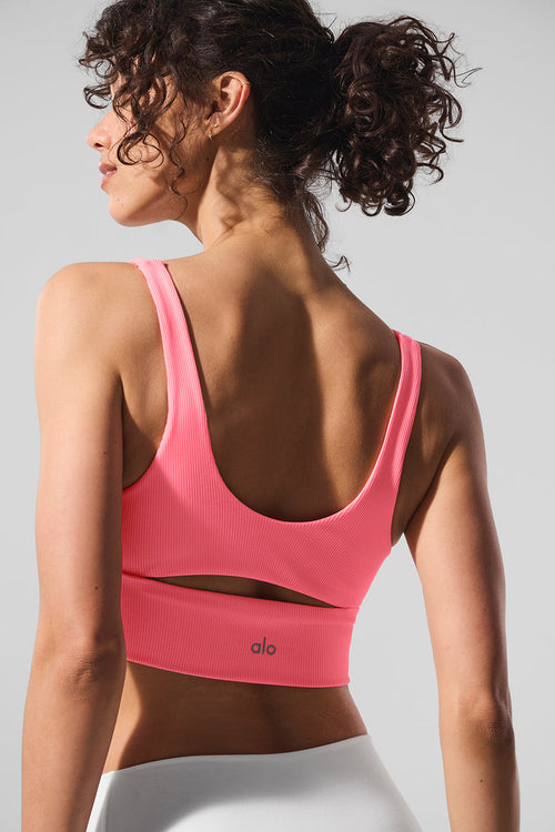 Slit Bra - Neon Bubblegum