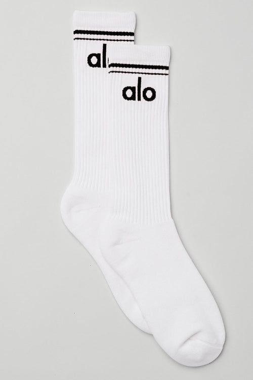Unisex Throwback Sock - White/Black – Alo Yoga Mexico