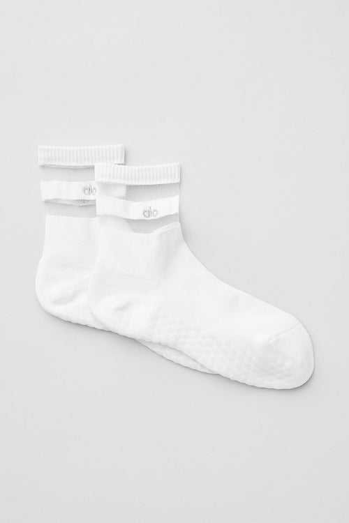 Women's Pulse Grip Sock - White
